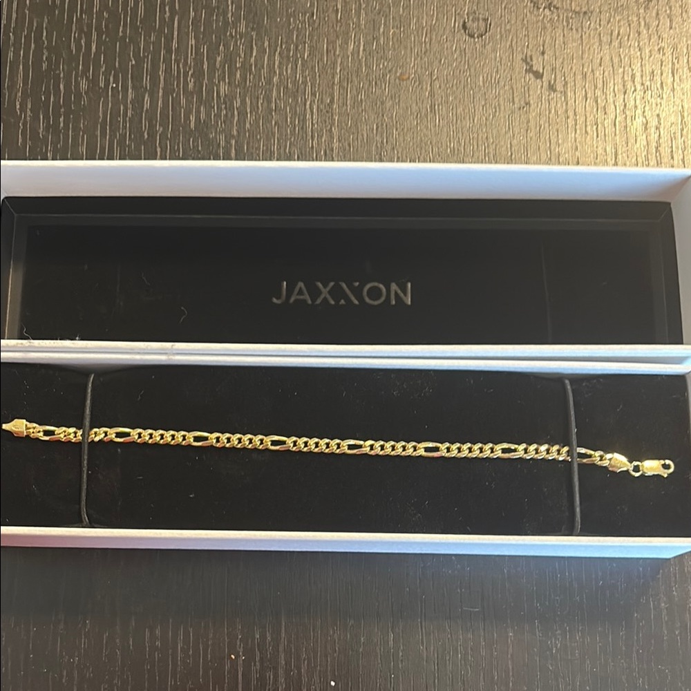 JAXXON Figaro 5mm Gold Bracelet